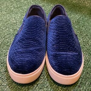 Women’s Blue  suede ALDO slip-on loafers